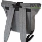 Rolltop, csavart tetejű hátizsák - szürke