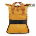 Mustársárga rolltop hátizsák