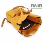 Mustársárga rolltop hátizsák