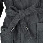 Home kapucnis fürdőköntös S-3XL - sötétszürke