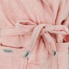 Wellness velúr köntös lazac színben 