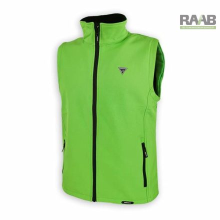 Vízáló softshell férfi mellény S-4XL-ig - zöld