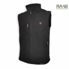 Férfi vízálló softshell mellény S-4XL-ig - fekete
