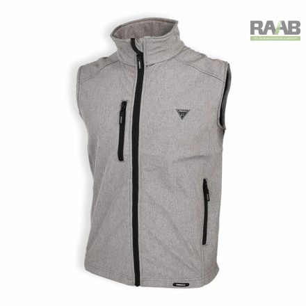 Férfi vízálló softshell mellény S-4XL-ig - szürke