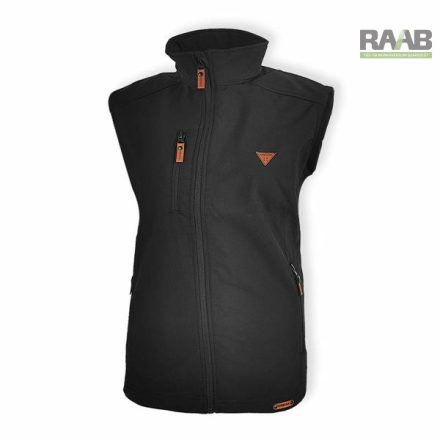 Női vízálló softshell mellény S-4XL-ig- fekete