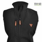 Női vízálló softshell mellény S-4XL-ig- fekete