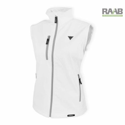 Női vízálló softshell mellény S-4XL-ig- fehér
