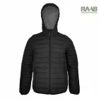 Tokba hajtható sport steppelt férfi kabát - fekete 3XL-4XL-ig