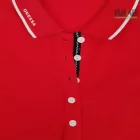 Galléros pamut-piké női póló XS-2XL-ig - piros