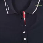 Galléros pamut-piké női póló XS-2XL-ig - sötétkék