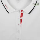 Galléros pamut-piké női póló XS-2XL-ig - fehér