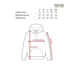 Fekete-szürke kapucnis, cipzáras férfi pulóver