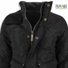 Átmeneti steppelt casual kabát - női XS-2XL-ig - fekete