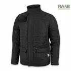 Átmeneti steppelt casual kabát - férfi 3XL-4XL- fekete