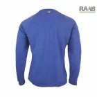 Biopamut raglán ujjú férfi pulóver S-2XL-ig - óceánkék