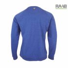 Biopamut raglán ujjú férfi pulóver 3XL-es - óceánkék