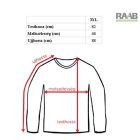 Biopamut raglán ujjú férfi pulóver 3XL-es - óceánkék