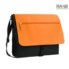 Két tónusú válltáska, laptop zsebbel 