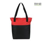 Sky bevásárló táska fekete alapon színes betéttel 