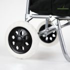 Fémvázas, gurulós bevásárlótáska - kék/fekete