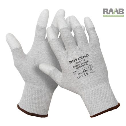 Fabric Finger Antistatic ujjbegyen mártott kesztyű, antisztatikus