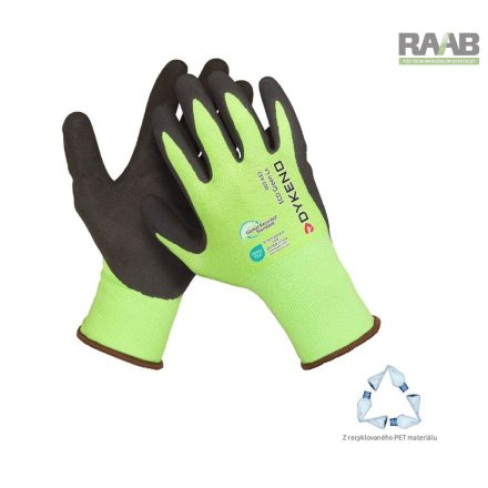 ECO Green Lx bevonatos latex kesztyű