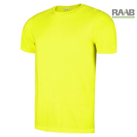Bonny rövid ujjú póló unisex sárga neon