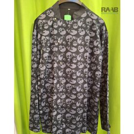 Halálfejmintás szakácskabát XL-es méretben