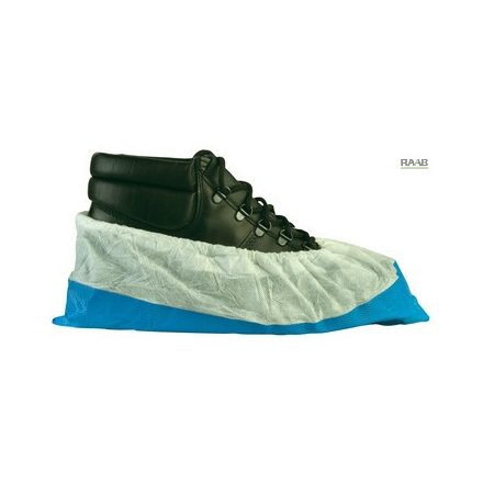 Kék cipővédő, csúszás elleni csíkokkal -100 db/csomag