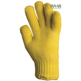   4655 vastag hőálló vágásbiztos 27cm hosszú kötött kesztyű