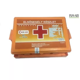  Elsősegély felszerelés "III" - munkahelyek részére, 51-100 főig - fali tartóval