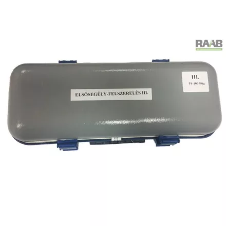 Elsősegély felszerelés "III" - munkahelyek részére, 51-100 főig - keménydobozos