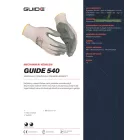 Hajlékony, a kezet hűvösen tartó, poliészter munkakesztyű Guide 540