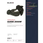Diszkrét fekete, téli kesztyű Guide 2000W