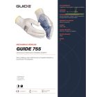 Vékony, hajlékony nejlon kötött kesztyű GUIDE 755