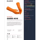 Latex vegyvédelmi kesztyű Guide 4016