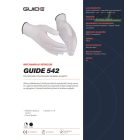 Vékony béléskesztyű, kötött pamutból Guide 542