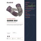 Félig bélelt szintetikus bőr munkakesztyű Guide 503