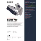 Puha, kényelmes munkakesztyű műbőr tenyér résszel GUIDE 756