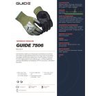 Varratmentes, hajlékony munkakesztyű GUIDE 7506