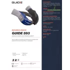 Vékony, hajlékony szerelőkesztyű GUIDE 593