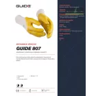 Erős, ökölcsontig nitrilbe mártott munkakesztyű GUIDE 807 PP