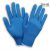 Elasztikus, karbonszálas kesztyű 10 páras csomag - kék színben