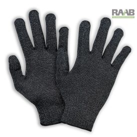   Fekete, üvegszálas vágásbiztos kesztyű - 10 páras csomag