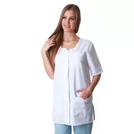 Egyenes vonalú női köpeny rejtett gombolással 2XL-3XL