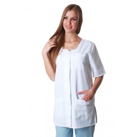 Egyenes vonalú női köpeny rejtett gombolással 2XL-3XL