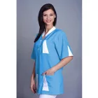 Egyenes vonalú rejtett gombolással női köpeny 2XL-3XL