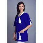 Egyenes vonalú rejtett gombolással női köpeny 2XL-3XL