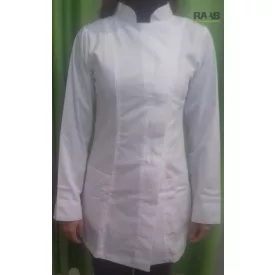   Hosszú ujjú  rövidköpeny álló gallérral Fehér S-M méretben