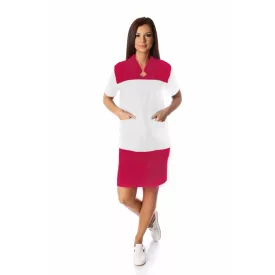 Női köpeny egyenes vonalú - fehér alapú XS-XL-ig